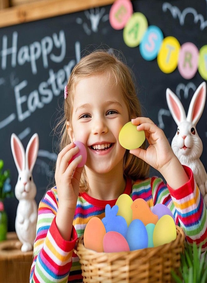 FELIZROCA 18PACK Easter Sidewalk Chalk Bulk Easter Basket Gifts, Easter Eggs Bunny Rabbit Shaped Chalks Colorful Art Chalk Set - Image 2